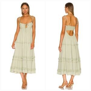 Tularosa Frankie Midi Dress in Sage Green XL